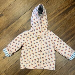 12-18m Floral Hooded Mini Boden Jacket (never worn!)